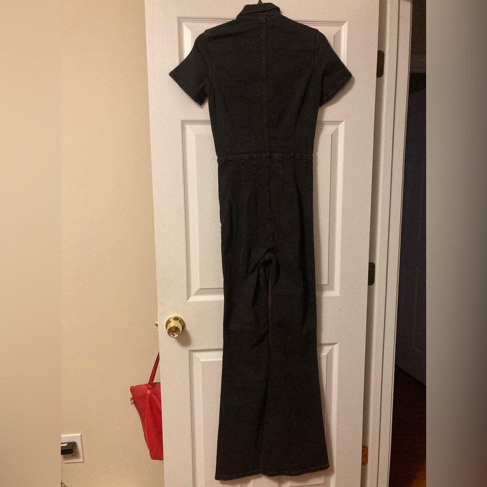 Free People/ We The Free Black Mamba Jean Jumpsuit Size XS - Picture 7 of 8